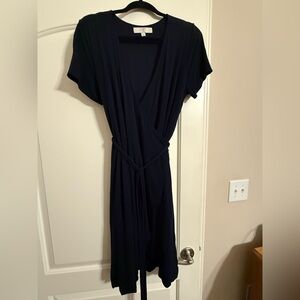 LOFT Deep Blue Midi Dress